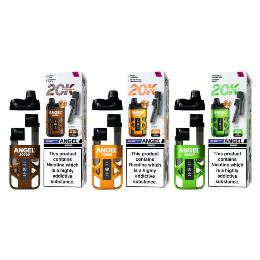 Discount code for 18% discount Vapes Bars Angel 20000 Dual Prefilled Pod Kit only 10 66 at VapeSourcing uk