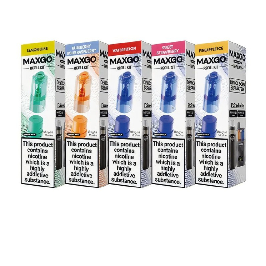 Discount code for 25% discount RELX MaxGo 33K Prefilled Pod 1pc pack only 4 50 at VapeSourcing uk