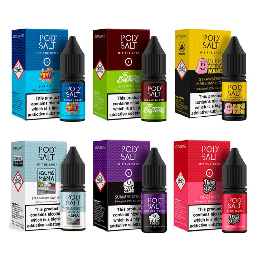 Discount code for 25 06% discount for Pod Salt Nicotine Salt Fusions E-liquid 10ml at VapeSourcing uk