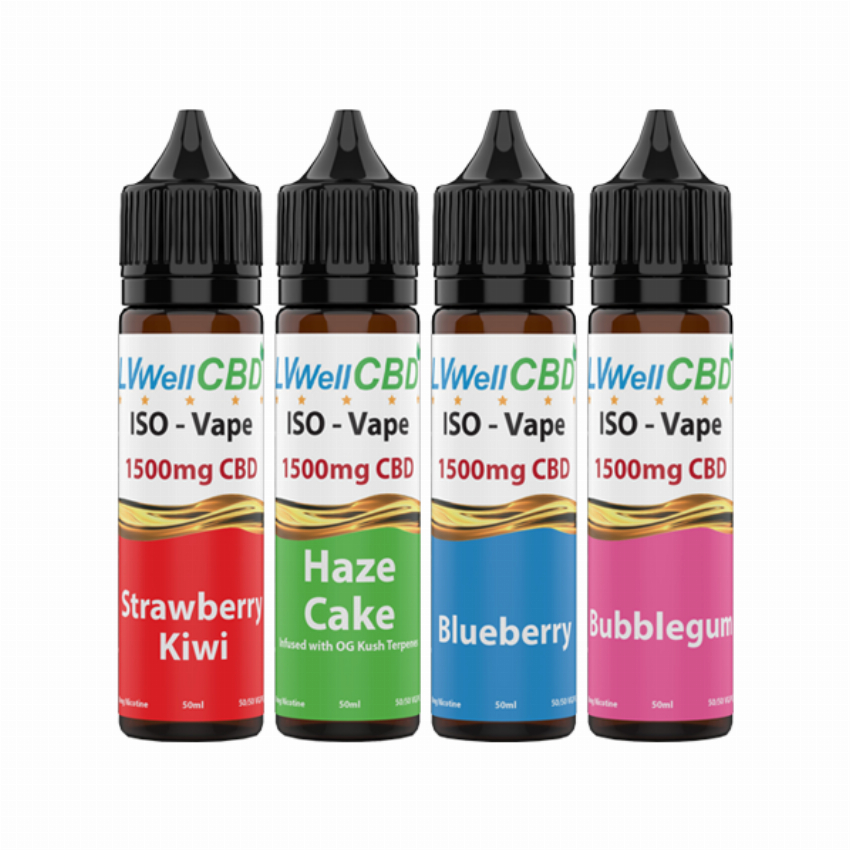 Discount code for 31% discount for ell CBD Iso-Vape CBD E-liquid 50ML 1500mg at VapeSourcing uk
