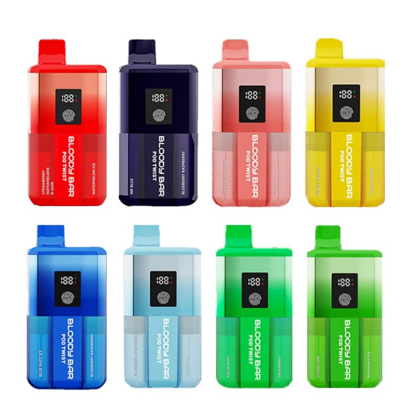Discount code for 29% discount Bloody Bar 20K POD TWIST Prefilled Pod Kit only 9 99 at VapeSourcing uk
