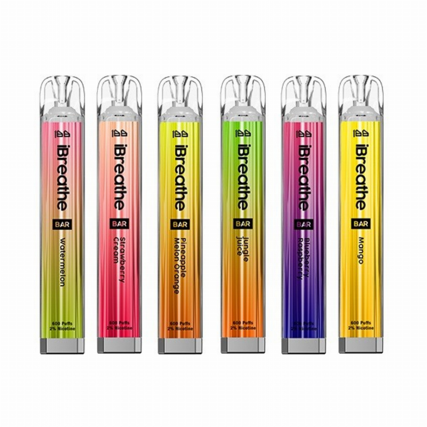 Discount code for 34% discount for iBreathe Bar 600 Puffs Disposable Vape at VapeSourcing uk
