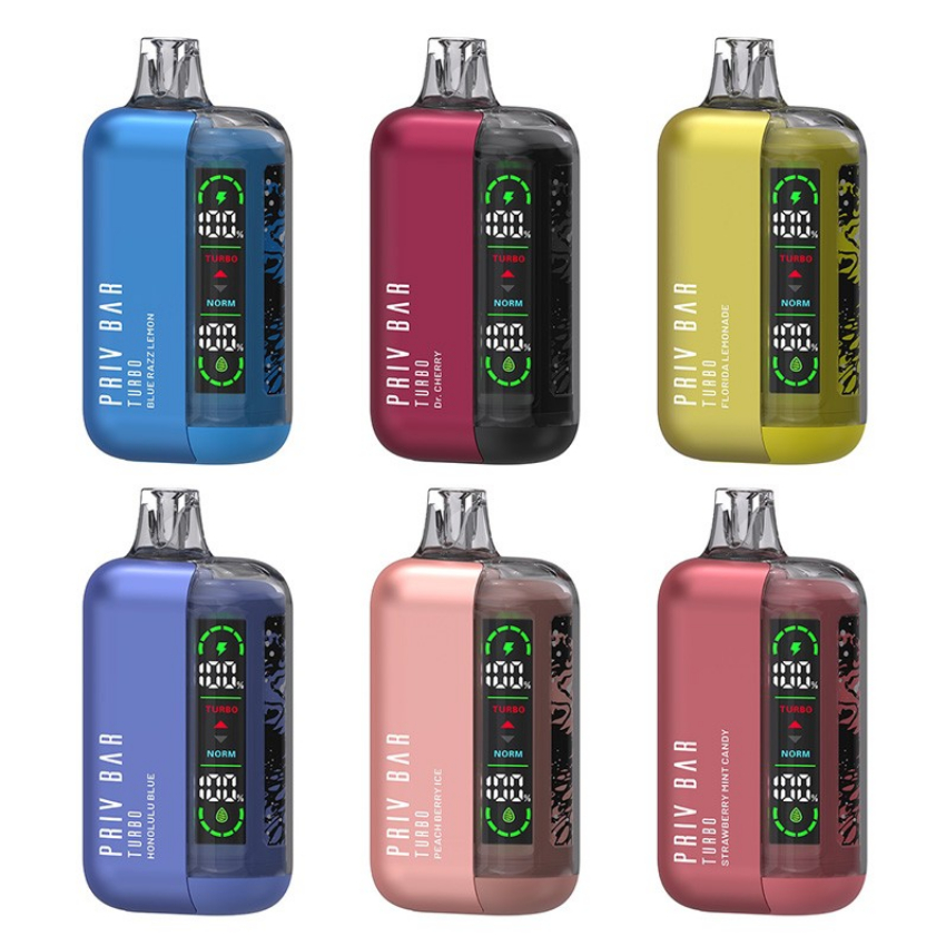 Discount code for 37% discount for 5 packs SMOK Priv Bar Turbo 15000 Disposable Vape at VapeSourcing uk