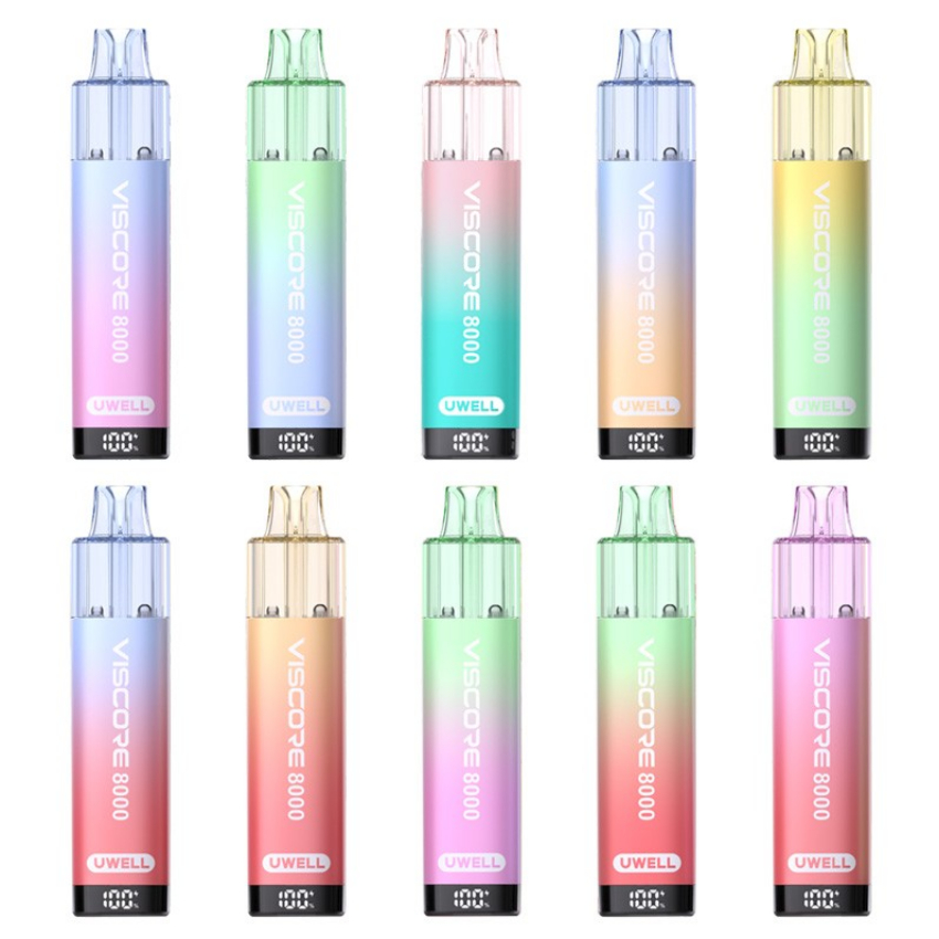 Discount code for 20% discount for Uwell Viscore 8000 Prefilled Pod Kit only 7 99 at VapeSourcing uk