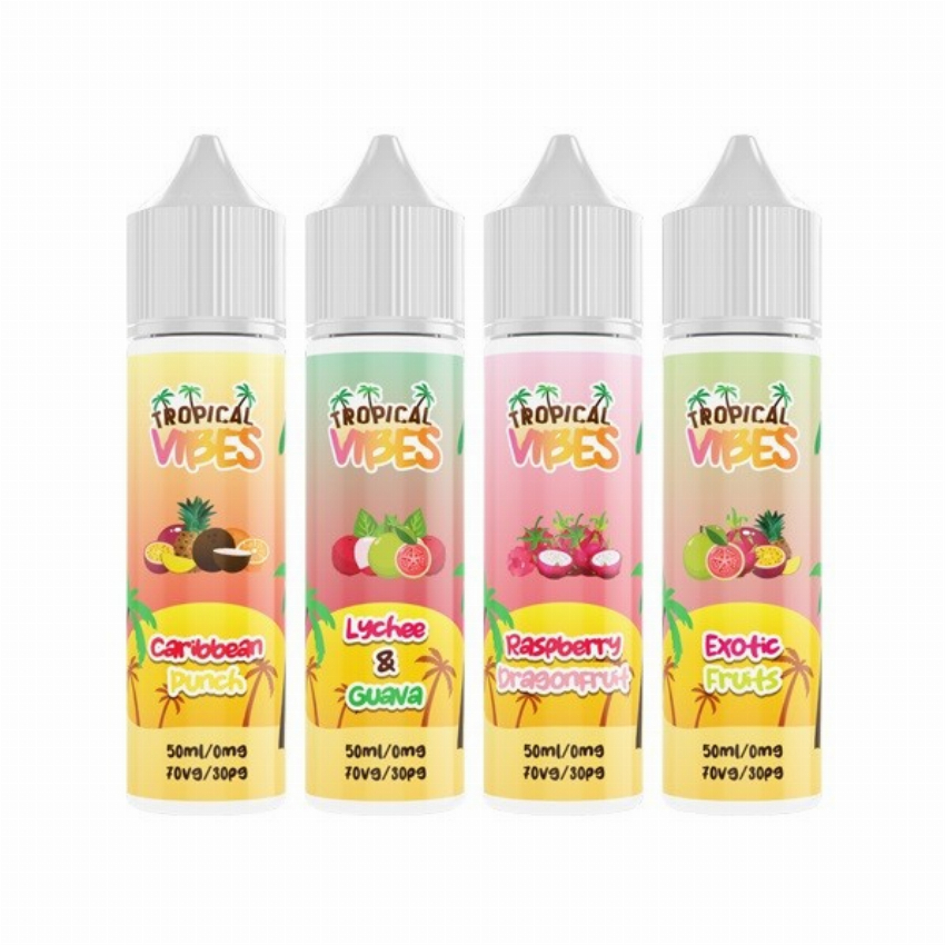 Discount code for 57% discount for Tropical Vibes Shortfill E-liquid 50ml at VapeSourcing uk