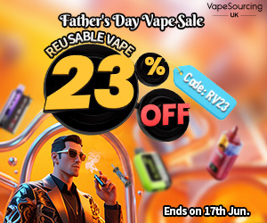 Discount code for Father s Day Vape Sale Reusable Vape 23% discount at VapeSourcing uk