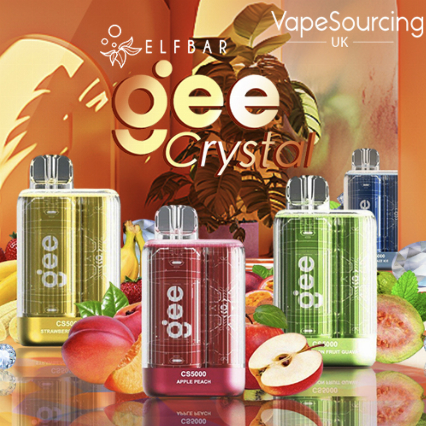 Discount code for Save 15 for Elf Bar Crystal 5000 Puffs 10 pack Disposable Vape Free Delivery at VapeSourcing uk