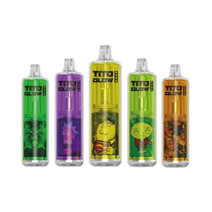 Discount code for Save 30 for pack of 10 TITO Glow Disposable Vape 8000 Puffs at VapeSourcing uk