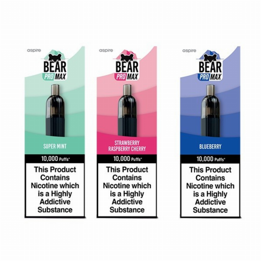 Discount code for UK LIVERY 36% discount for Bear Pro Max 10000 Puffs Includes 3X Nic Salts 20mg at VapeSourcing uk