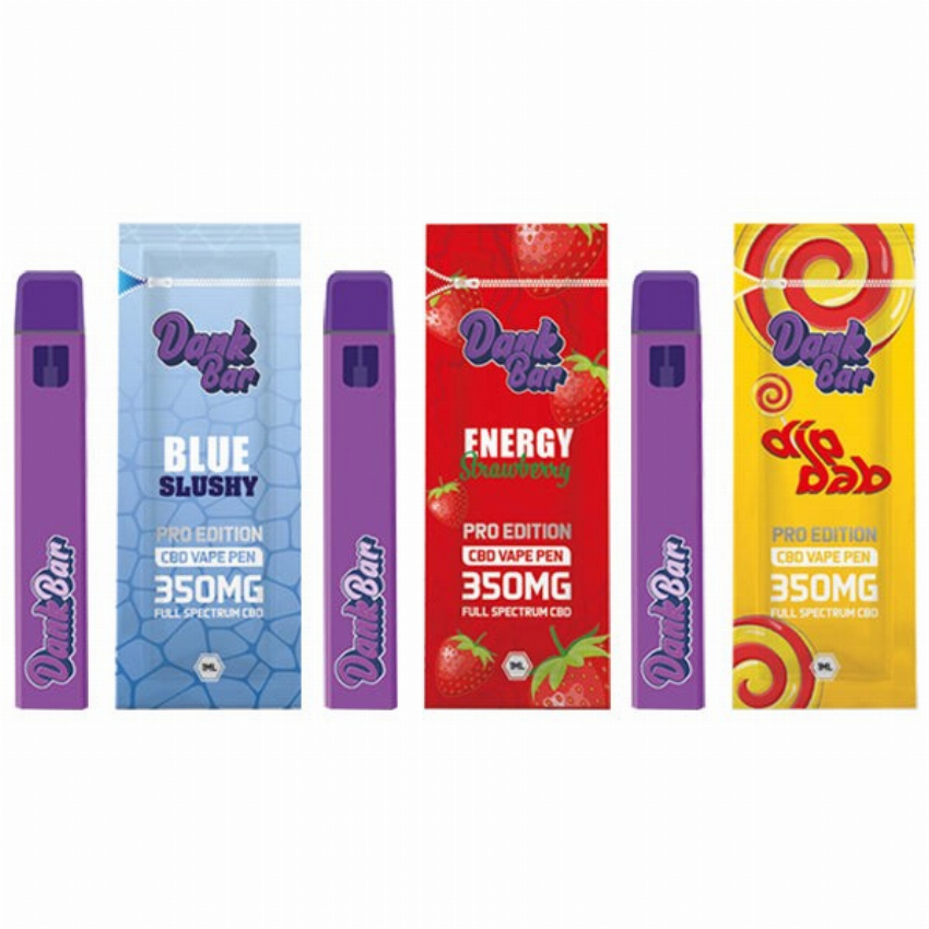 Discount code for Warehouse 18% discount for Dank Bar Pro Edition Full Spectrum CBD Disposable Vape 350mg at VapeSourcing uk