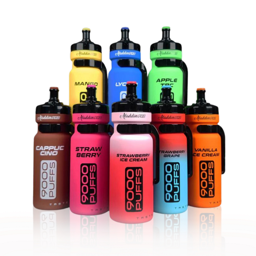 Discount code for Warehouse 20% discount plus free shipping to get 10pcs Aladdin Pro Enjoy 9000 puffs disposable at VapeSourcing uk