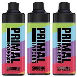 Discount code for Warehouse 20 01% discount for PRIMAL Hype Bar 5000mg CBD Disposable Vape Kit 15000 Puffs at VapeSourcing uk