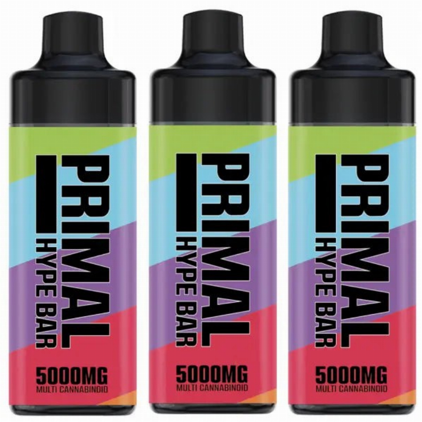 Discount code for Warehouse 20 01% discount for PRIMAL Hype Bar 5000mg CBD Disposable Vape Kit 15000 Puffs at VapeSourcing uk