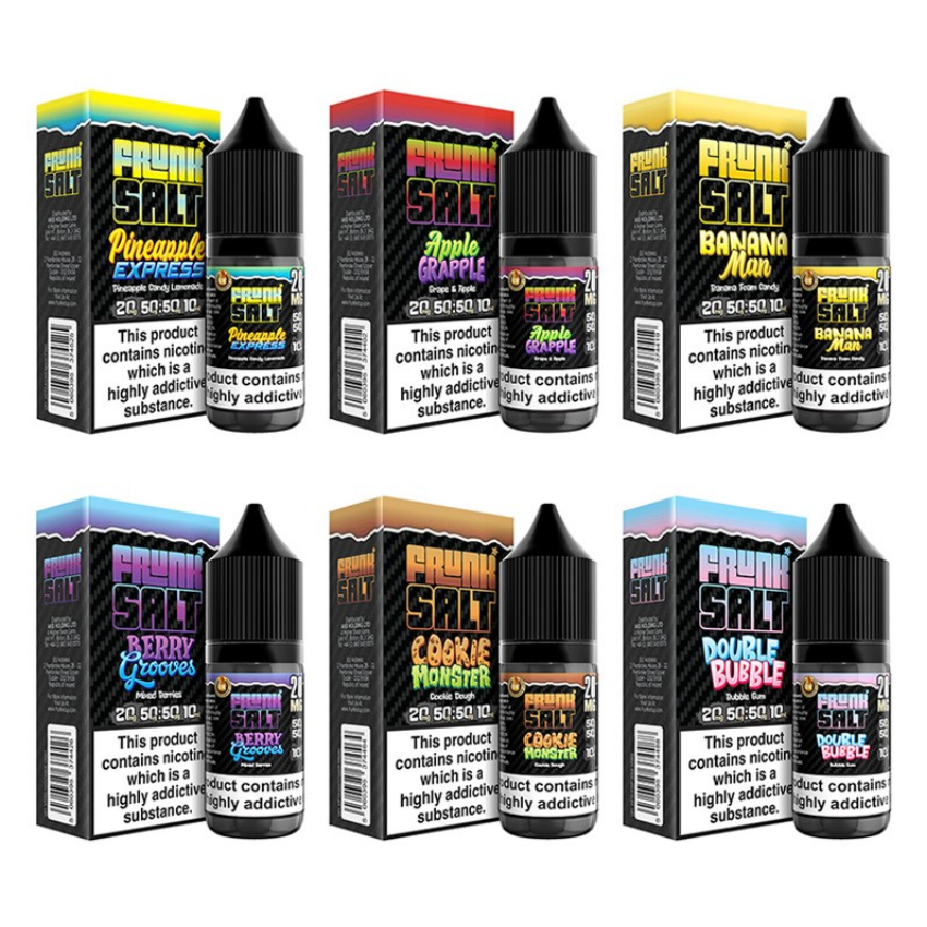 Discount code for Warehouse 27 57% discount for Frunk Salts Nicotine Salt E-liquid 10ml at VapeSourcing uk