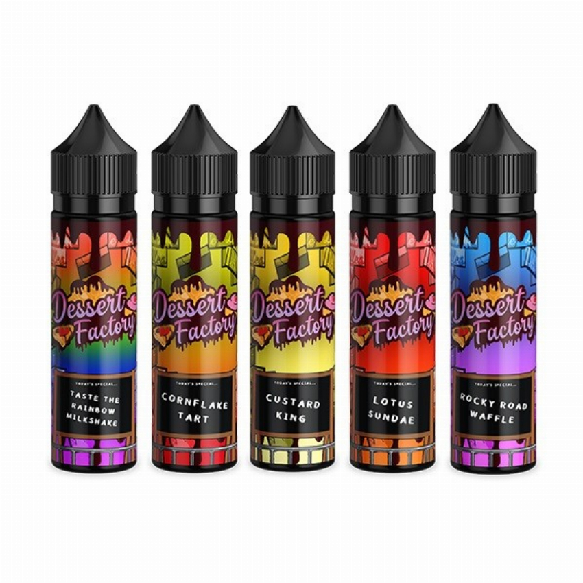 Discount code for Warehouse 33% discount Dessert Factory Shortfill E-liquid 50ml at VapeSourcing uk
