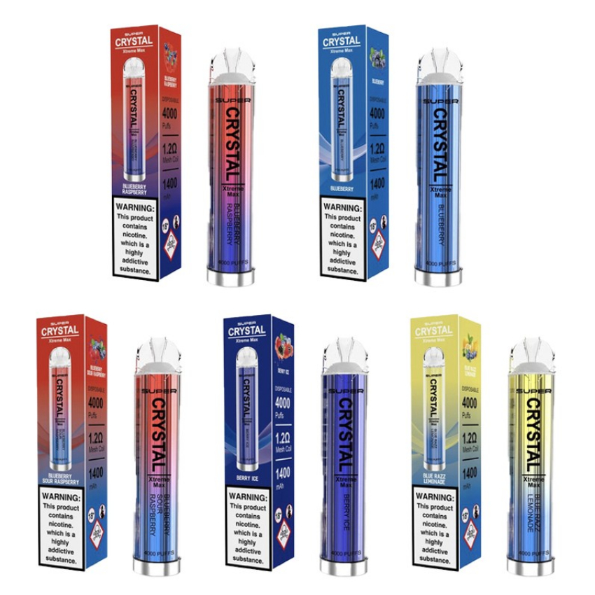 Discount code for Warehouse 33 36% discount Super Crystal Xtreme Max Disposable Vape Kit 4000 Puffs at VapeSourcing uk