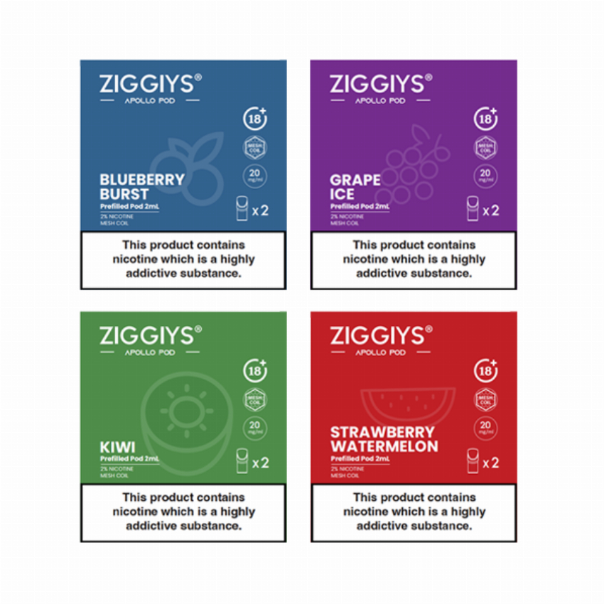 Discount code for Warehouse 36 40% discount for Ziggiys Apollo Pre-filled Replacement Pod Cartridge 2ml 2pcs pack at VapeSourcing uk