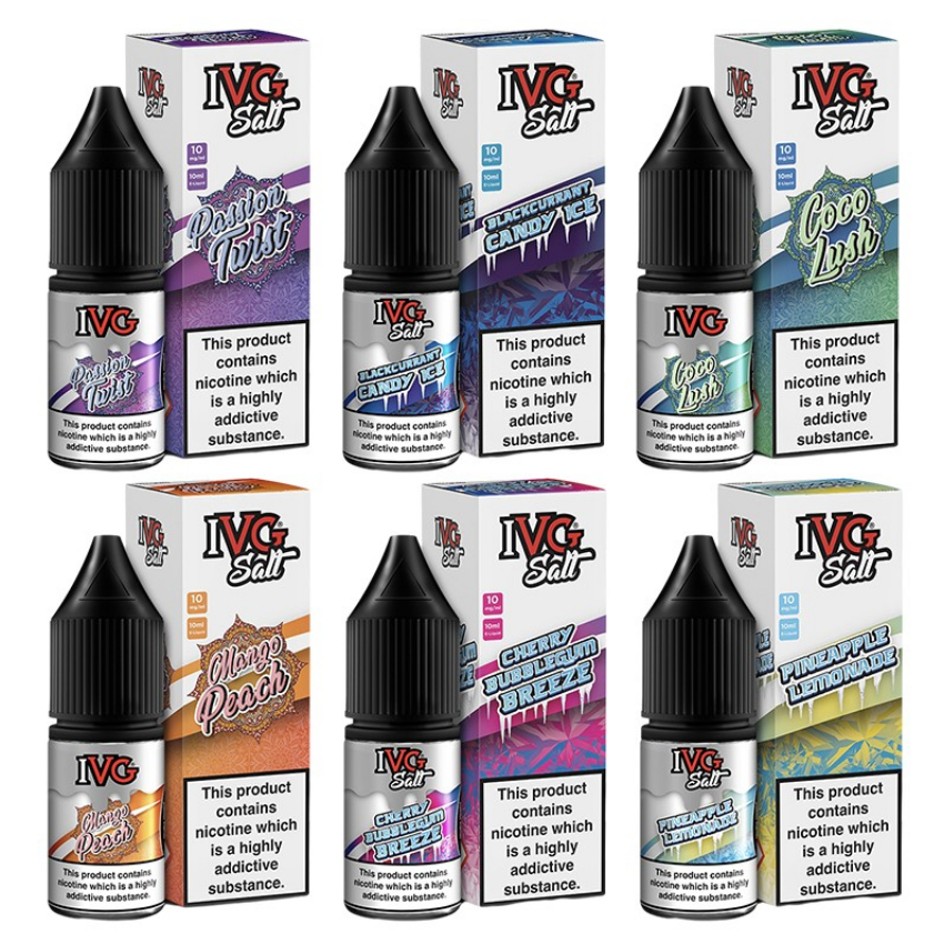 Discount code for Warehouse 38% for IVG Salts Nicotine Salt E-liquid 10ml at VapeSourcing uk