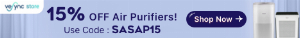 Discount code for 15% discount Air Purifiers Don t Miss Out at Vesync Co Ltd
