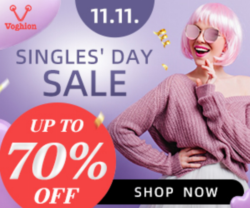 Discount code for Single s Day Sale at Voghion