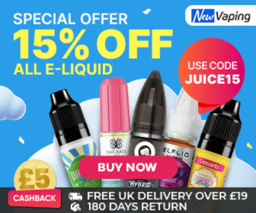 Discount code for Special Offer 15% discount for All E-liquids at VVN ERNET RVICE AND TECHNOLOGY LIMITED