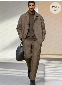 Discount code for 30%Leisure Chic Jacket Pants Set at www coofandy