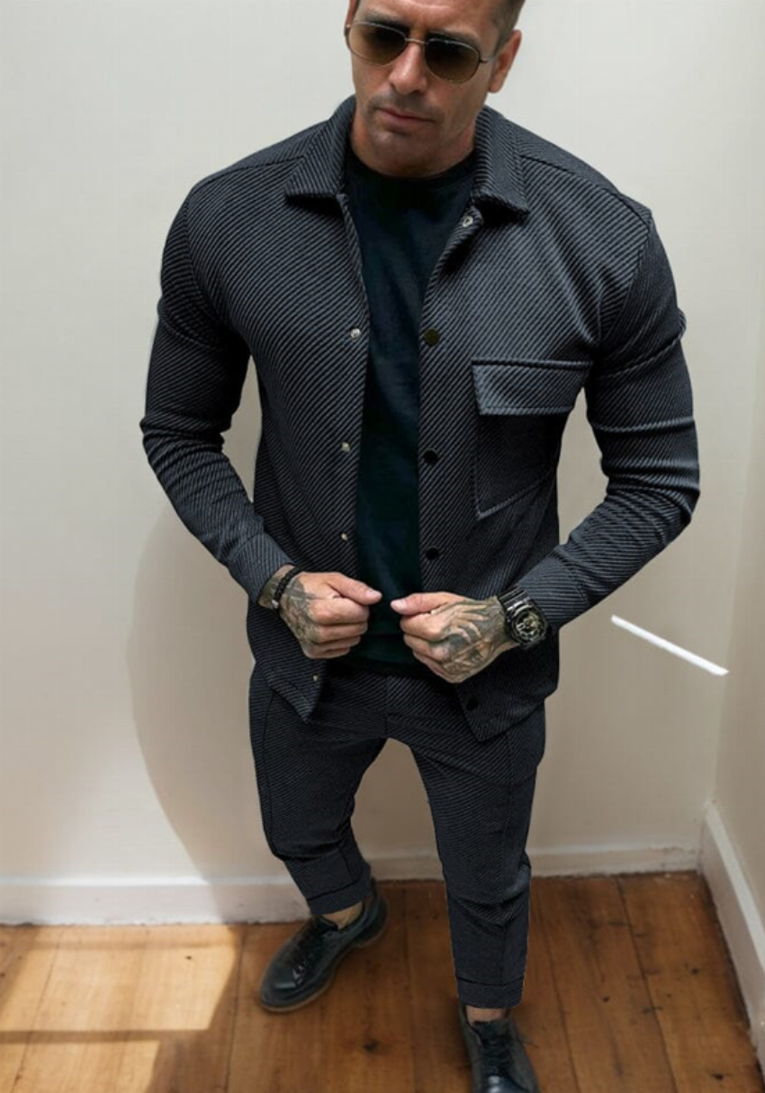 Discount code for 30%off Athleisure Twill Jacket Set at www coofandy