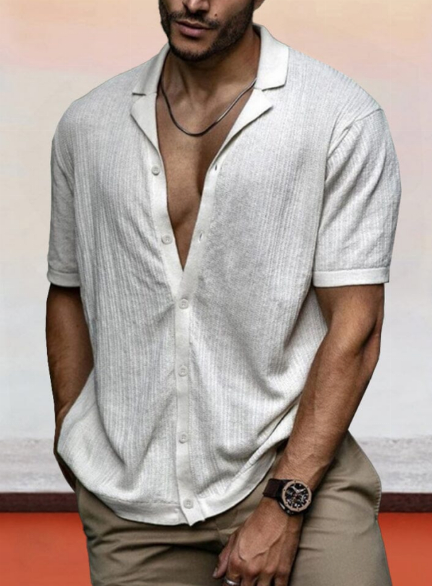 Discount code for 30%off Breathable Button Down Knit Shirt at www coofandy