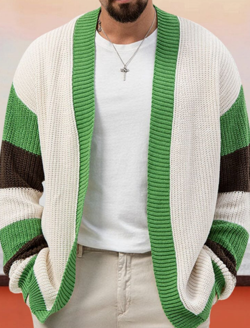 Discount code for 30%off Casual Soft Splicing Cardigan at www coofandy