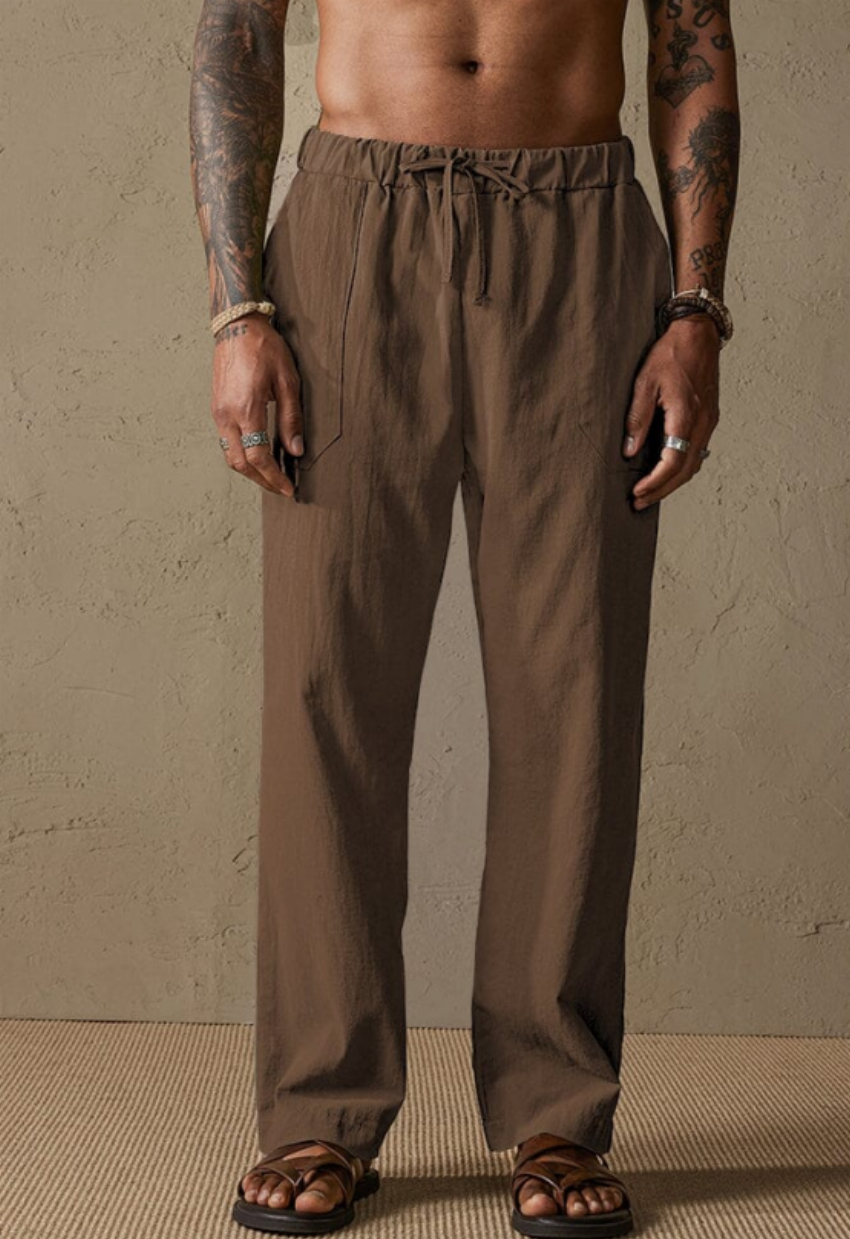 Discount code for 30%off Cotton Linen Style Yoga Pants With Pockets at www coofandy