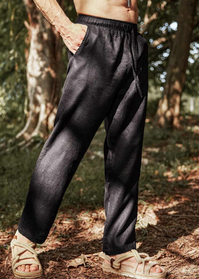 Discount code for 30%off Eco-friendly Cozy 100% Linen Pants at www coofandy