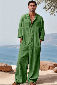 Discount code for 30%off Leisure Relaxed Fit 100% Cotton Jumpsuit at www coofandy