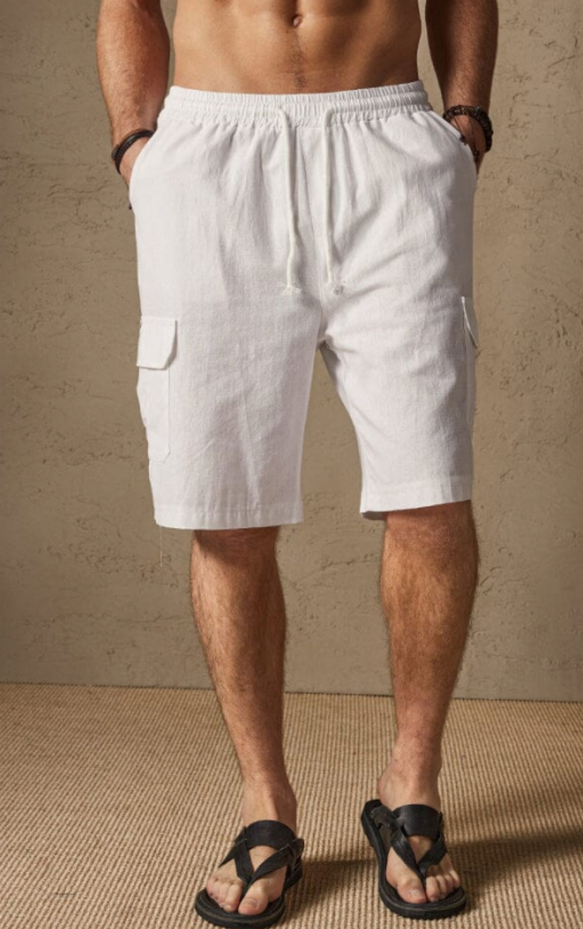 Discount code for 30%off Linen Style Casual Shorts with Pockets at www coofandy