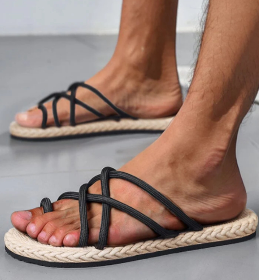 Discount code for 30%off Non-Slip Crossover Strap Slippers at www coofandy