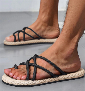 Discount code for 30%off Non-Slip Crossover Strap Slippers at www coofandy