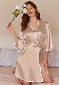 Discount code for 30%Ekouaer 3 4 Sleeve Satin Short Robes at www ekouaer