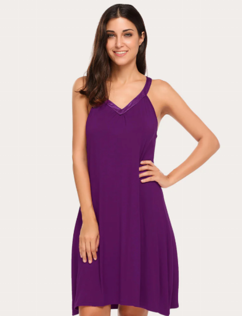 Discount code for 30%Ekouaer Cold Shoulder Racerback Night Dress at www ekouaer