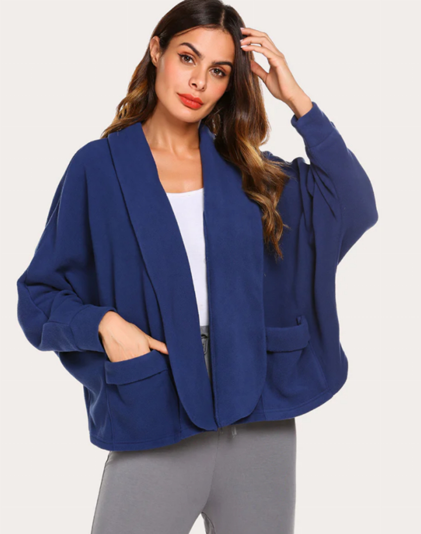 Discount code for 30%off EKOUAER FLEECE LAPEL COLLAR RDIGAN at www ekouaer