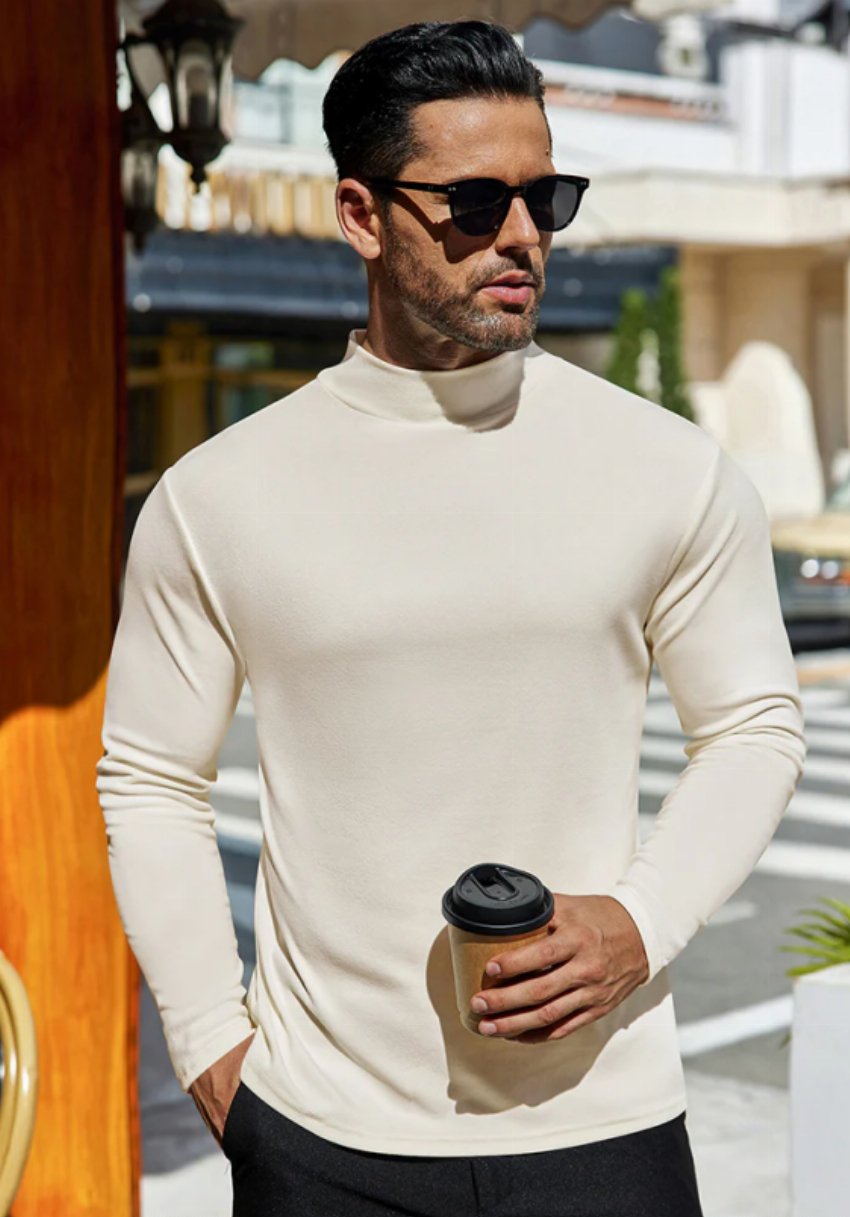 Discount code for 30%off EKOUAER MEN MOCK TURTLENECK PULLOVER UNDERSHIRT at www ekouaer