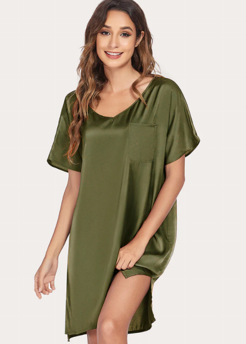 Discount code for 30%off EKOUAER SATIN SLEEPWEAR DRESS at www ekouaer
