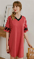 Discount code for 30%off EKOUAER STYLISH CONTRAST COLOR COOL SLEEP DRESS at www ekouaer