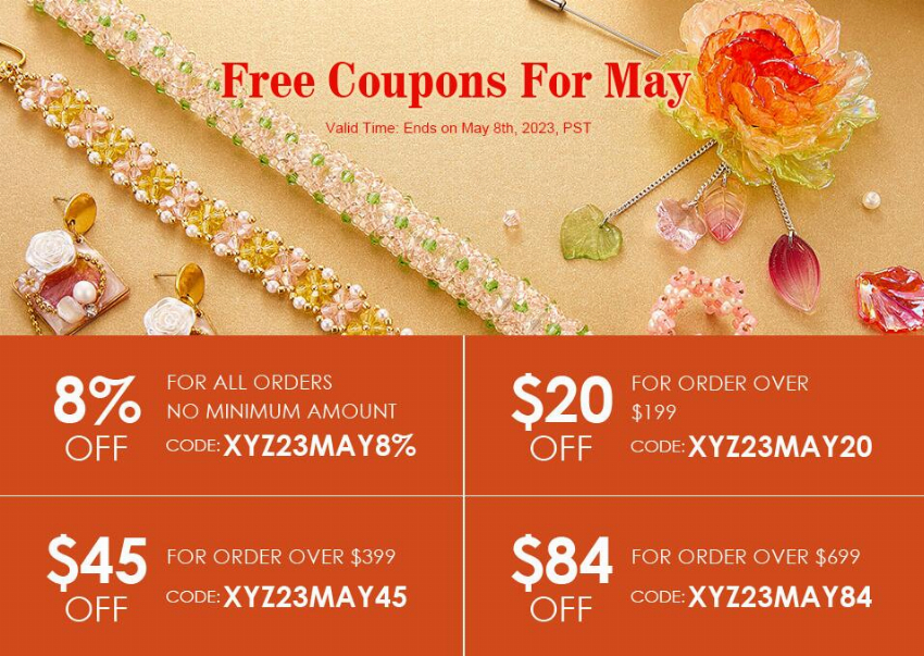 Discount code for 8% discount for All Orders Xyzbeads at Xyzbeads