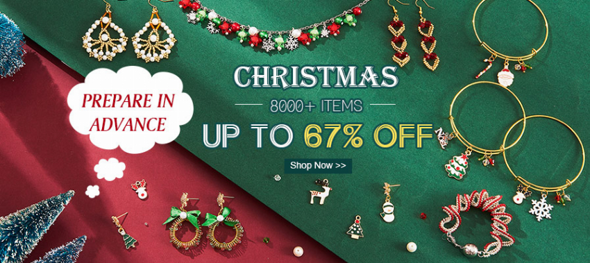 Discount code for Beads Findings for Christmas Up To 67% discount Free Shipping at Xyzbeads
