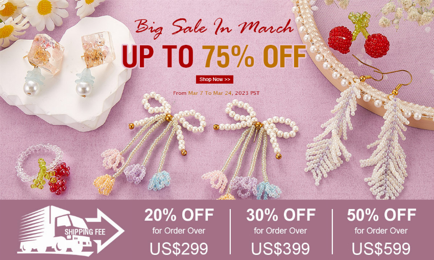 Discount code for Beads Findings Up To 75% discount Shipping Fee 50% discount xyzbeads at Xyzbeads