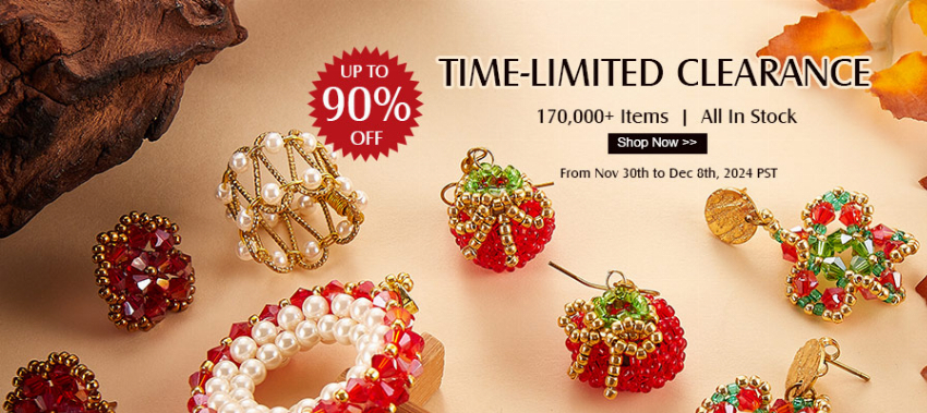 Discount code for Clearance Sale Up To 90% discount on Beads Findings at Xyzbeads at Xyzbeads