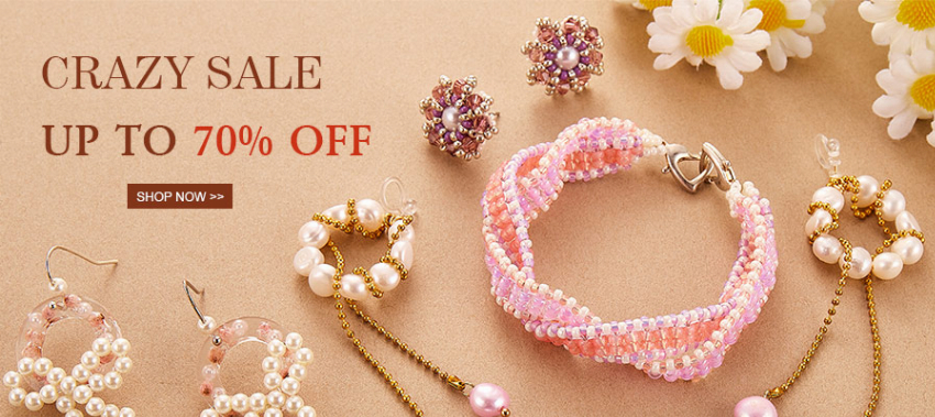 Discount code for Crazy Sale Up To 70% discount on Beads Findings at Xyzbeads at Xyzbeads