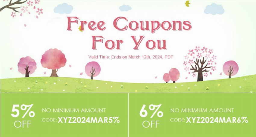 Discount code for Extra 5% discount Free Coupon for All Clients at Xyzbeads at Xyzbeads