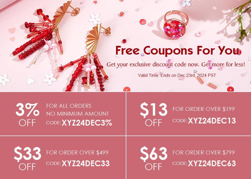 Discount code for Extra 33 OFF Free Coupon for All Clients at Xyzbeads at Xyzbeads
