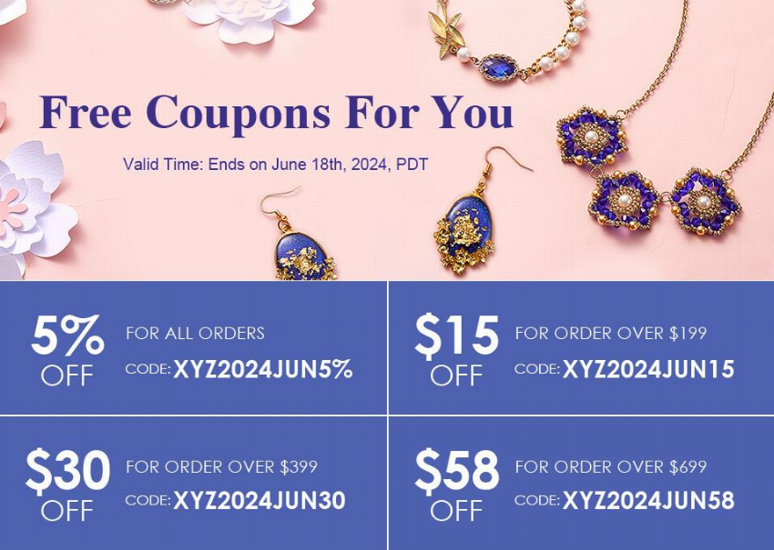 Discount code for Extra 30 OFF Free Coupon for All Clients at Xyzbeads at Xyzbeads
