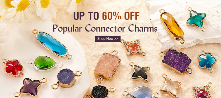 Discount code for Hot Sale Connector Charms Up To 60% discount at Xyzbeads at Xyzbeads